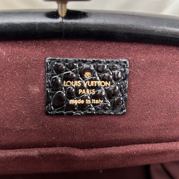 Original BAG LOUIS VUITTON SAC FERMOIR MM RC1005 BAG BLACK WITH MONOGRAM - Picture 13 of 13